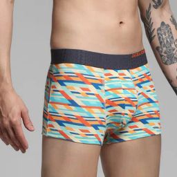 Jack & Jones Men Multicolor Regular Abstract Print Trunk - Pack of 2 image 3