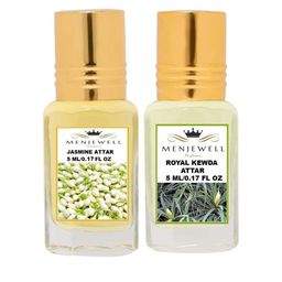 Menjewell Unisex Set of Jasmine Attar & Royal Kewda Attar-35