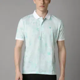 Louis Philippe Sport Green Cotton Regular Fit Printed Polo T-Shirt-picture-48