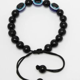 NVR Black Evil Eye Rakhi with Roli Chawal - Set of 2 image 4