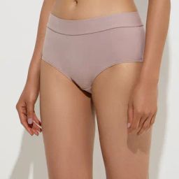 Wunderlove by Westside Beige One-Size Cotton-Blend Brief-image-88