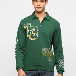 Pepe Jeans Ivy Green Cotton Regular Fit Printed Sweatshirt-picture-27