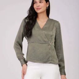 Fablestreet Grey Relaxed Fit Top-image-37