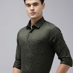 Arrow Manhattan Slim Fit Printed Pure Cotton Formal Shirt-image-45
