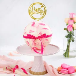 Pink Chocolate Pinata Ball Cake for Birthday (750 Grams)-image-98