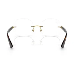 Ray-Ban Gold Rectangular Unisex Eye Frames image 4