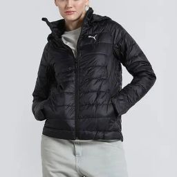 Puma Black Plain Puffer Jacket-image-21