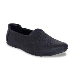 aadi Men Black Perforations Slip-On Sneakers-image-32