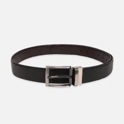Peter England Black & Brown Leather Reversible Belt for Men-image-95