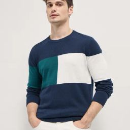 The Bear House Multi Cotton Slim fit Colorblock T-Shirt-image-36