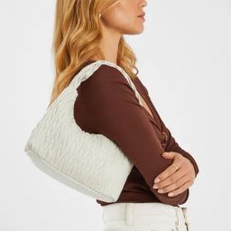 Accessorize London Cream Quilted Shoulder Bag-picture-31