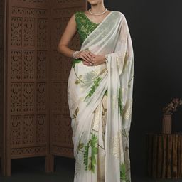 Mitera Floral Poly Georgette Saree-picture-24