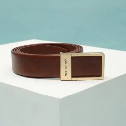 Van Heusen Brown Leather Waist Belt for Men-image-36