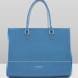 Caprese Blue Vivian Faux Leather Tote-46