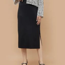 Ginger Black Regular Fit Skirt-image-79
