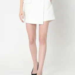 Vero Moda White Mini Skorts-image-70
