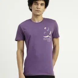 United Colors of Benetton Purple Pure Cotton Regular Fit Printed T-Shirt-picture-14