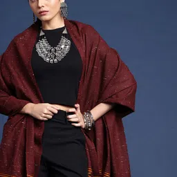 Taavi Geometric Woven Design Kullu Shawl-30