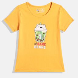 Eteenz Girls Pure Cotton Graphic Printed Top-image-73