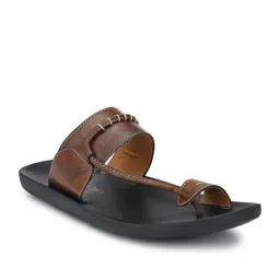 Eego Italy Men's Brown Toe Ring Sandals-picture-13
