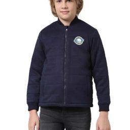 Jack & Jones Junior Navy Embroidered Full Sleeves Jacket-image-53
