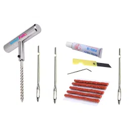 Amici Auto Tubeless Tyre Puncture Repair Kit Solid Heavy Metal Black-40