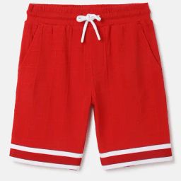 United Colors of Benetton Kids Red Solid Shorts-picture-23