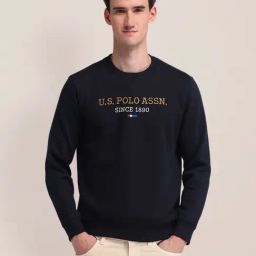 U.S. Polo Assn. Navy Regular Fit Logo Printed Sweatshirt-picture-41