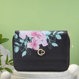 Caprese Faux leather Black Women Wallet-image-72
