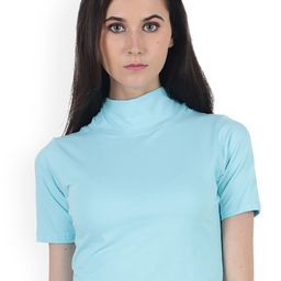 SCORPIUS Women Blue Solid Top-image-61