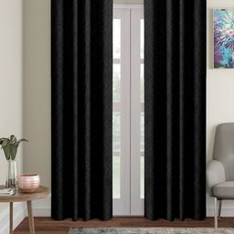 Cortina Black Set of 2 Ethnic Motifs Door Curtains-image-43