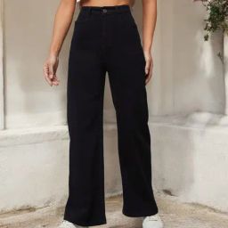 Dolce Crudo Black Denim Solid Jeans-image-94
