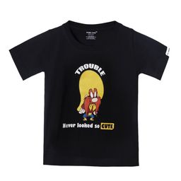 Ardan Lucy Boys Black Printed Round Neck T-shirt-image-56