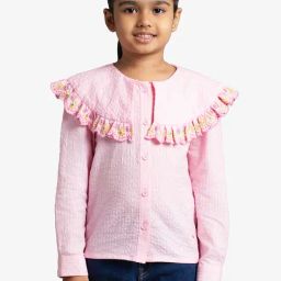 Ed-A-Mamma Girls Pink Cotton  Top-image-22