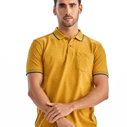 Red Flame Men Polo Collar T-shirt-image-66