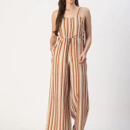 Moomaya Multicolor Striped Jumpsuit-18