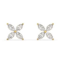 Silvermist 925 Sterling Silver Floral Dew Stud Earrings for Women & Girls-image-98