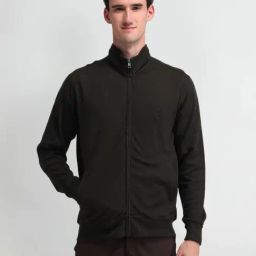 U.S. Polo Assn. Denim Co. Green Slim Fit Texture Sweatshirt-picture-42