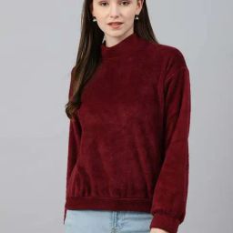 Color Capital Maroon Boxy Fit Sweater-picture-43