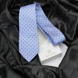KOVOVE Men Blue & Black Checked Broad Tie-image-45
