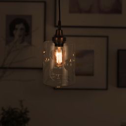 Fos Lighting Copper-Toned Solid Hanging Light-48