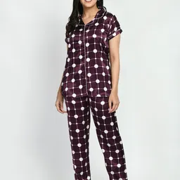 SP DESIGNS Women Printed Satin Night suit-image-58