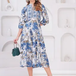 KALINI Women Fit & Flare Midi Dress-picture-28