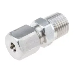 RS PRO in-Line Thermocouple Compression Fitt ing for Thermocouple 1/4 NPT 3/16 in Probe, 1235571-21