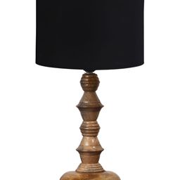Aura Black Wood Traditional Abstract Shaped Table Lamp-image-95