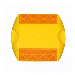SSWW 10X9 cm Plastic Road Stud Reflector Yellow (Pack of 50 pcs)-16