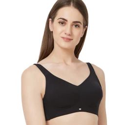 Soie Black Non Wired Non Padded Minimizer bra-image-66
