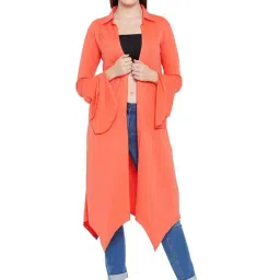 Hypernation Coral Cotton Shrug-23