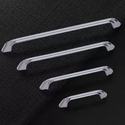 Atom Zinc Silver Glossy Finish Cabinet/Drawer Handle, CH-ZN-228-CP-04-110 (Pack of 10) image 3