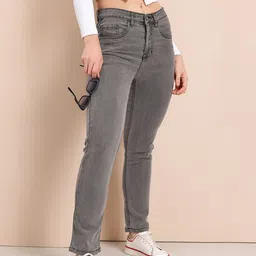 Mast & Harbour Women Straight Fit Stretchable Jeans-picture-15